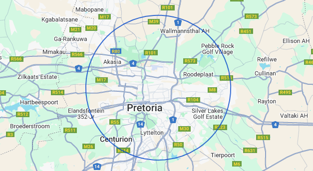 ServiceNowZA On Site Coverage Map